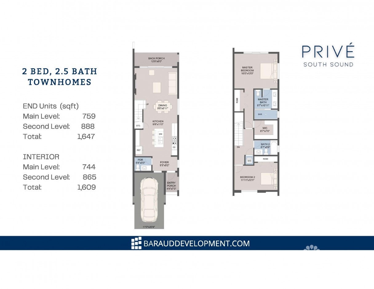 25k Cash Back New South Sound 2bed 2.5 Bath - Prive - Image 13
