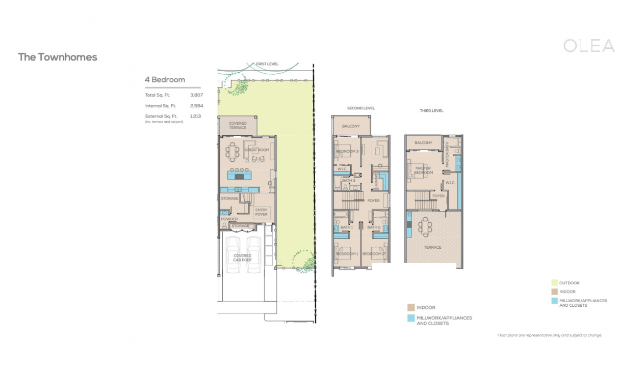 Olea 227, 4 Bed Townhome, Camana Bay - Image 12