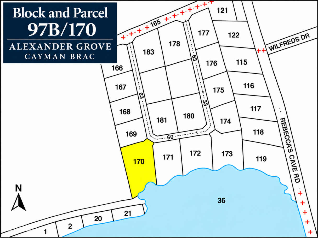 Alexander Grove Subdivision - Cayman Brac - Pond Lot 1 - Image 1